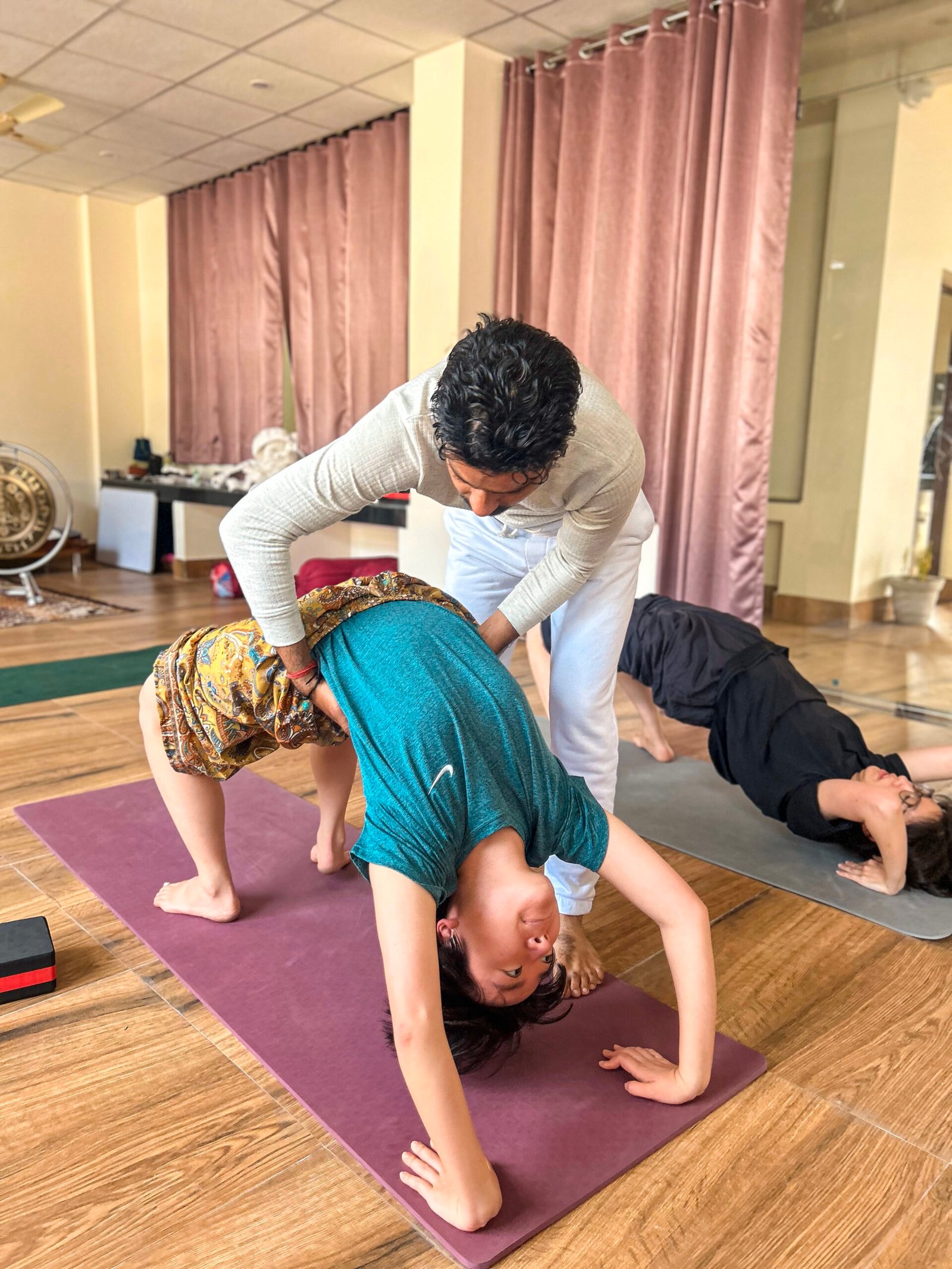 Daily Hatha Yoga class at Anandmaya Retreat in Rishikesh