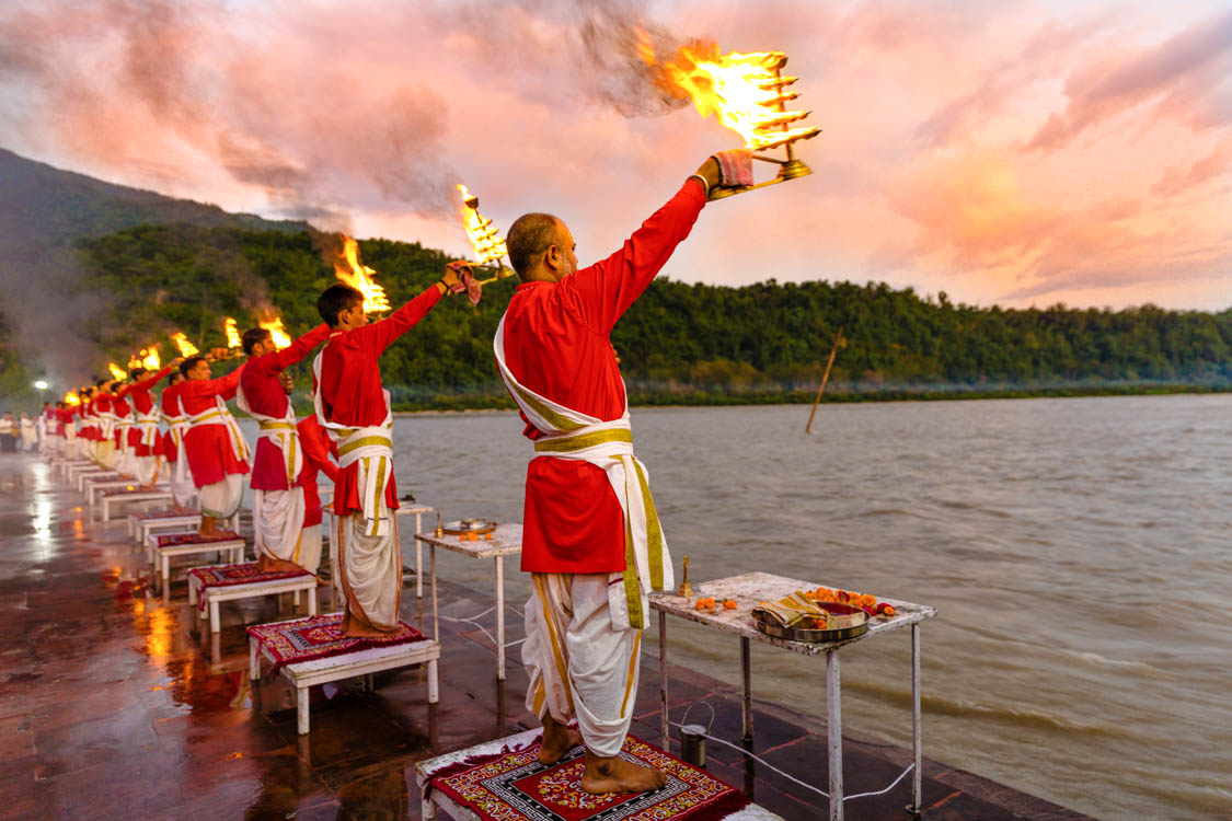 ganga aarti in tapovan rishikesh
